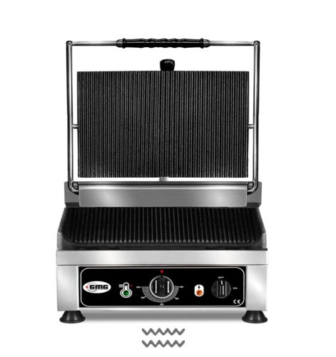 GMG - kontakt grill alul felül bordázott 28 cm széles KG2525E