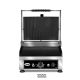 GMG - kontakt grill alul sima felül bordázott 41 cm széles KG2735G,