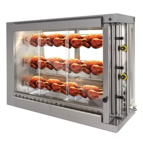SerGas - Gázos grillcsirke sütő, 21 csirkés