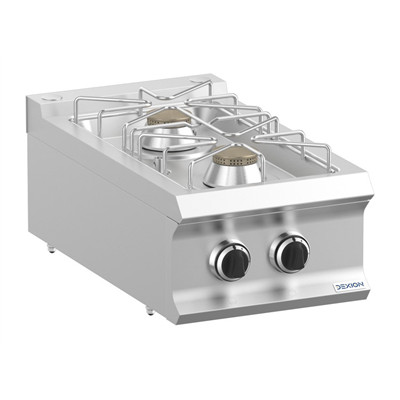 Dexion - Professional gas stove 2 égős 400x730x250 mm asztali (LXFB74TXS)