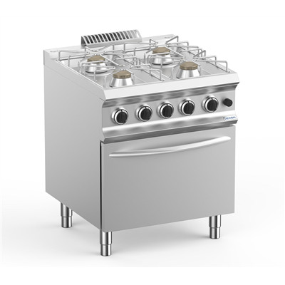 Dexion - Gáztűzhely 4 égős gázüzemű sütővel 700x730x850 mm szabadonálló (LXFB77FGXS)