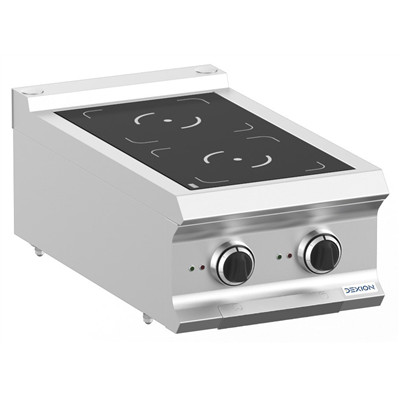 Dexion - Professional Induction Cooktop 2 főzőzónával 400V 400x730x250 mm asztali (LXIN74T)