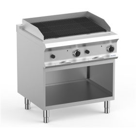   Dexion - Lávaköves grill 800x730x850 mm szabadonálló (LXPLG78A)