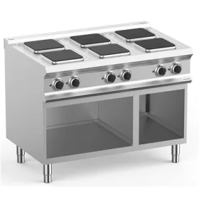   Dexion - Villanytűzhely 6 szögletes főzőlapos 400V 1100x730x850 mm szabadonálló (LXPQ711A)