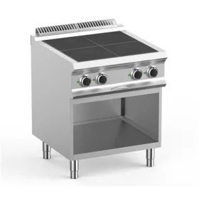   Dexion - Villanytűzhely 4 süllyesztett szögletes főzőlapos 400V 700x730x850 mm szabadonálló (LXPQR77A)