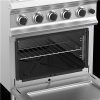 Dexion - Villanytűzhely 4 süllyesztett szögletes főzőlapos, sütővel 400V 700x730x850 mm szabadonálló (LXPQR77FE)