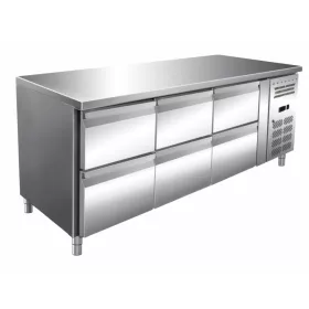   Mastercold - Hűtött munkaasztal 6 fiókos jobboldali aggregáttal