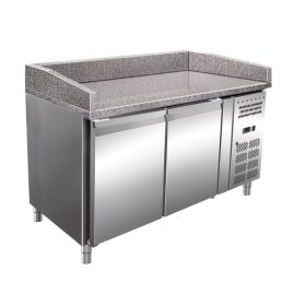   Mastercold - Pizzapult - 2 ajtós, jobboldali aggregáttal, gránit lappal