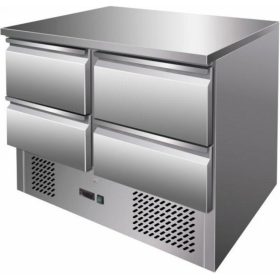   Mastercold - hűtött munkaasztal 4 fiókos, alsó aggregáttal