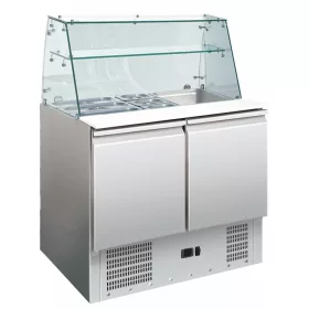   Mastercold - Salátahűtő egyenes üveges felépítménnyel, 257 literes