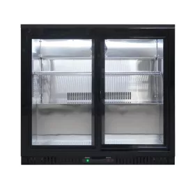   Mastercold - Bárhűtő 2 csúszó üvegajtós, 200 literes, fekete