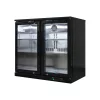 Mastercold - Bárhűtő 2 nyíló üvegajtós, 200 literes, fekete