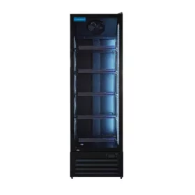 Mastercold - Üvegajtós hűtő  400 liter fekete