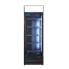 Mastercold - Üvegajtós hűtő megvilágított reklámfelülettel 400 liter fekete