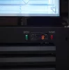 Mastercold - Üvegajtós hűtő megvilágított reklámfelülettel 400 liter fehér-fekete ajtóval
