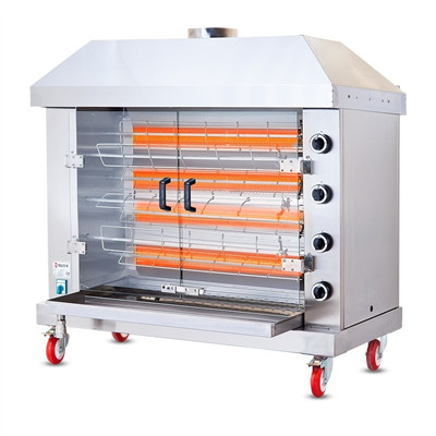 Meltem - Gas Rotisserie chicken cooker, 28 csirkés MFC-4