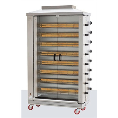 Meltem - Gas Rotisserie chicken cooker, 48 csirkés MR-8