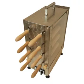 Elektromos kürtöskalács sütő gép - 8 + 8 fás
