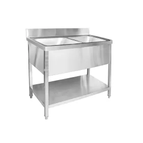   MSS - Rm mosogató két medencés, alsó polccal 1000x600x950 mm összeszerelhető VS106BT,C401301